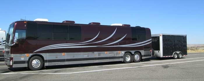 band tour bus rental service