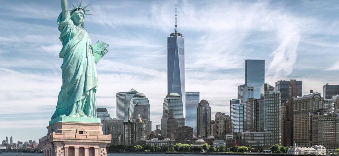The statue of liberty in NYC