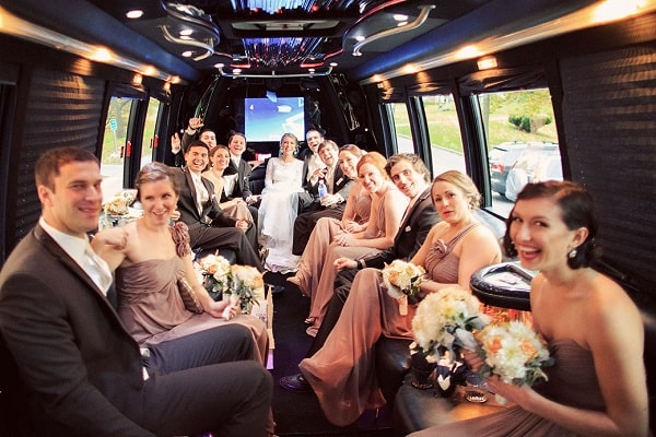 renting a weddings bus