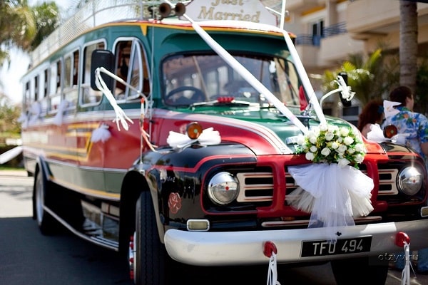 wedding bus rental