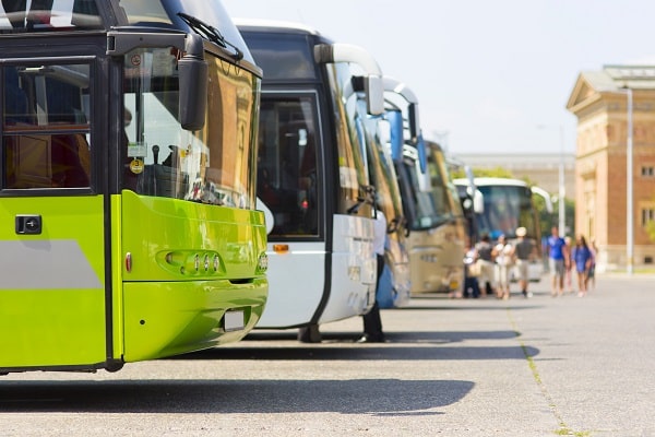 sports team buses